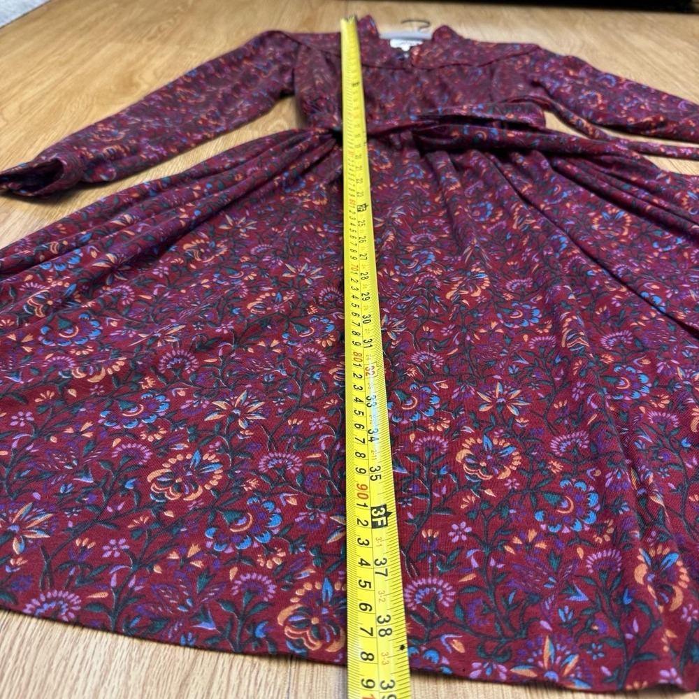 Lanz Dress Small Floral Prairie Long Sleeve Boho Cottagecore Western Vintage 70s - Picture 5 of 14